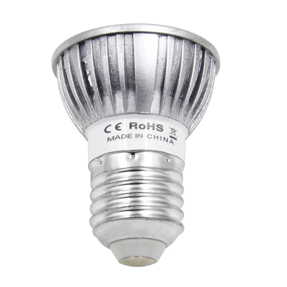 4 шт./партия Светодиодная лампа для растений 6 Вт E27 3 светодиода 2Red 1Blue Led Grow Light