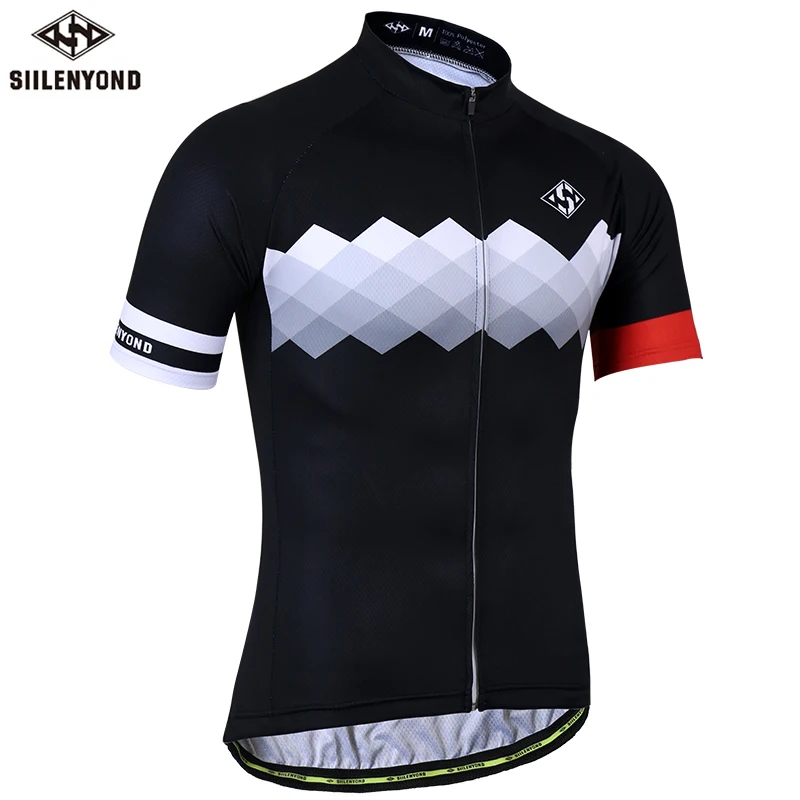 Online Camiseta de Ciclismo de secado rápido de SIILENYOND de manga corta de verano Ropa de Ciclismo de MTB Ropa Maillot Ciclismo de carreras Ropa de bicicleta