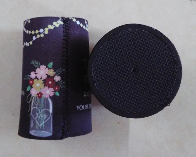 300 pcs 사용자 정의 고객 로고 neoprene 스텁 홀더 인쇄 neoprene 맥주 쿨러 수 쿨러 피크닉 가방 결혼식 파티 선물로