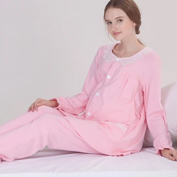 

Newly Maternity Pajamas Set Postpartum Women Nursing Clothing Super Soft Breastfeeding Clothing Sleepwear