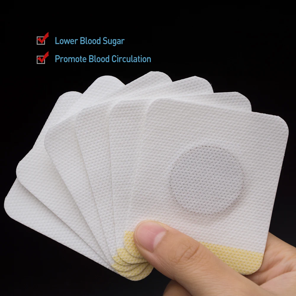 60pcs=10bags Diabetic Patch Chinese Herbal Stabilizes Blood Sugar Level Lower Blood Glucose Sugar Balance Medical Plaster D1794