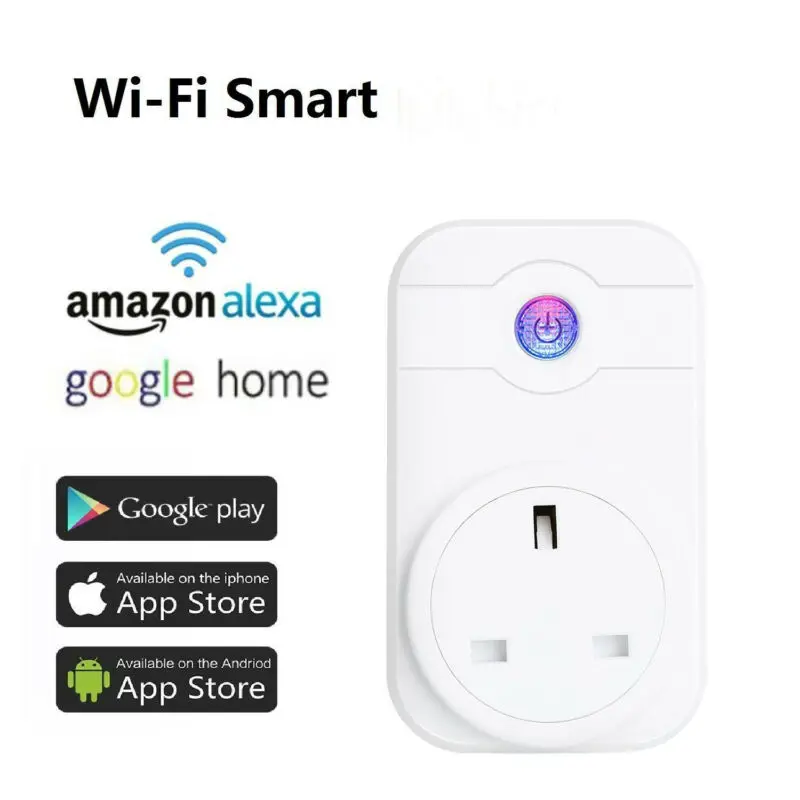 

Smart WiFi Socket Wireless Remote Control Switch Power Plug Timer Outlet Switch Timer Wifi Socket Plug Outlet Smart Socket