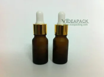 

50pcs 5ml Essential oils dropper bottle / brown glass aromatherapy bottle