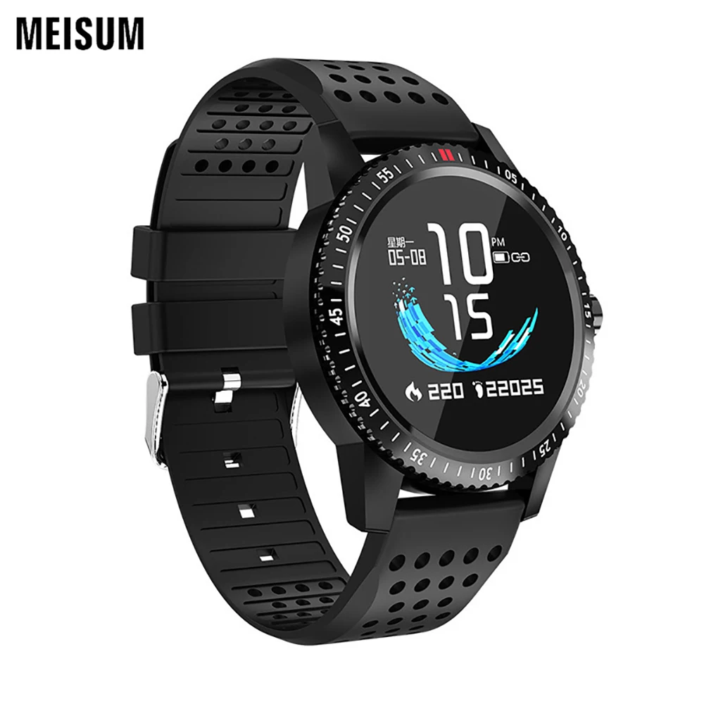 

MEISUM Smart Watch IP67 Waterproof Activity Fitness Tracker Heart Rate Monitor BRIM Men Women Smartwatch for Android IOS