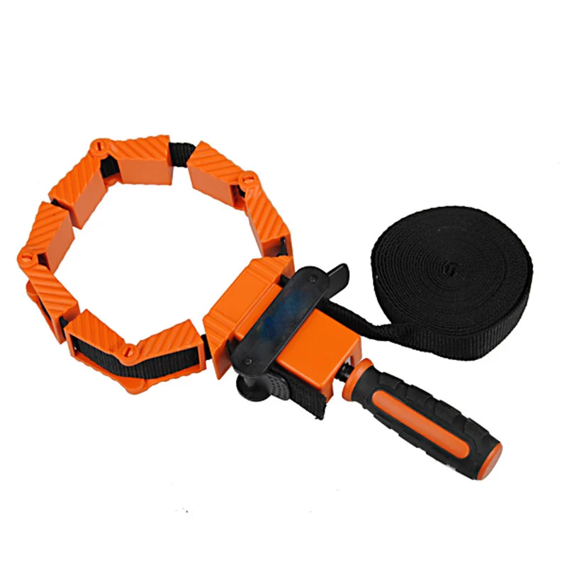 

Multi-Function Nylon Binding Belt Clamp Polygons Angle Clip With 4M Long Belt Non Skip TPR Handle Woodworking Tool High Quality