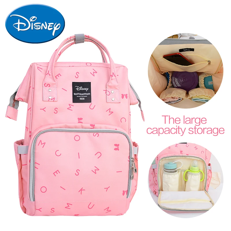 

Disney Diaper Bags Mom Baby Multi-Function Backpack For Mom Storage Bag Travel Baby Care Bag