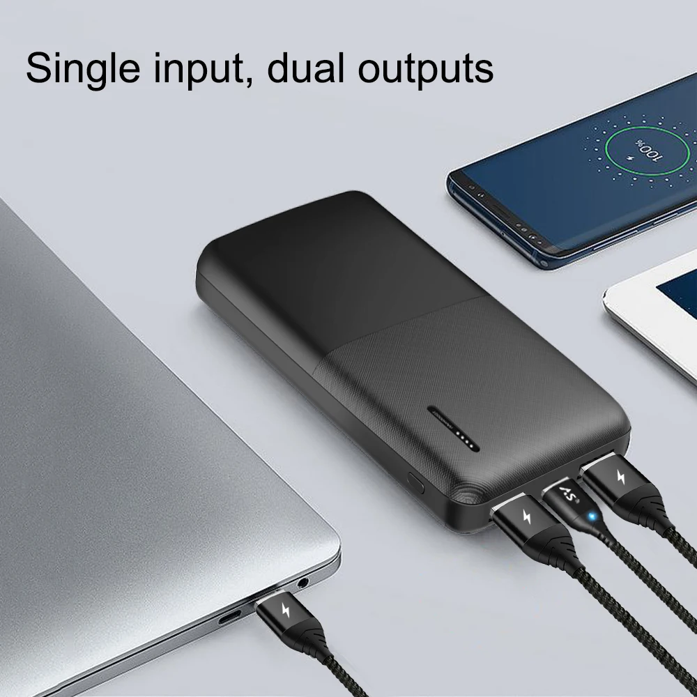 A.S 10000 мАч Внешний аккумулятор для Xiaomi Samsung iPhone Huawei Nokia Powerbank Портативный двойной USB