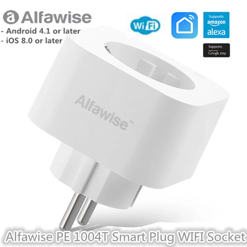 PE1004T Smart EU Plug Mini WiFi Socket Wireless Energy