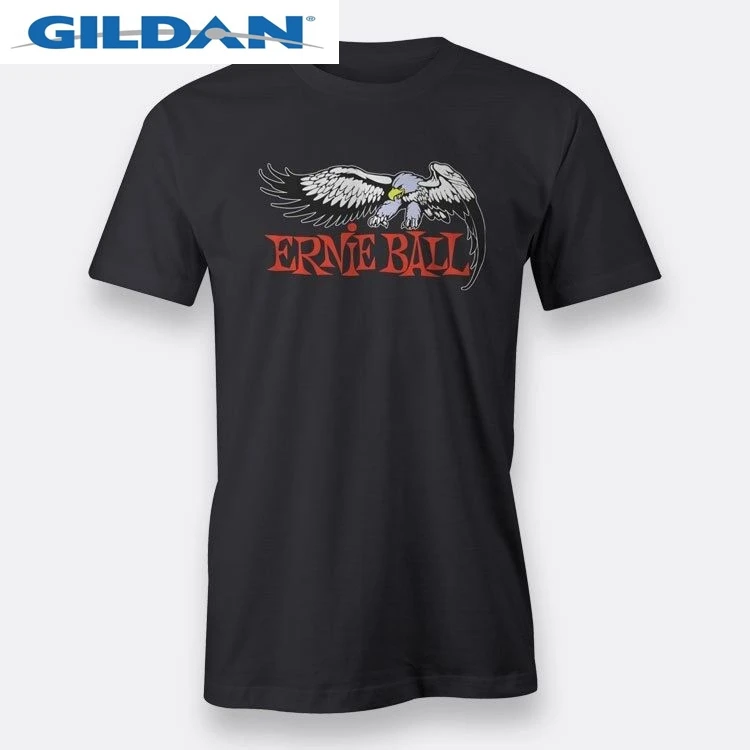 Ernie Ball Eagle Music Man Men's T-Shirt Black Sleeves Cotton T Shirt Fashion Men Cool Tees Tops Solid Color Ernie Ball Eagle Music Man Men's T-Shirt Black Sleeves Cotton T Shirt Fashion Men Cool Tees Tops Solid Color