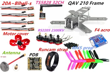 

Mini drone FPV QAV210 210mm Quadcopter Frame F3/F4 Flight Controller RS2205 2300kv Motor TS5828 For QAV 210 drone