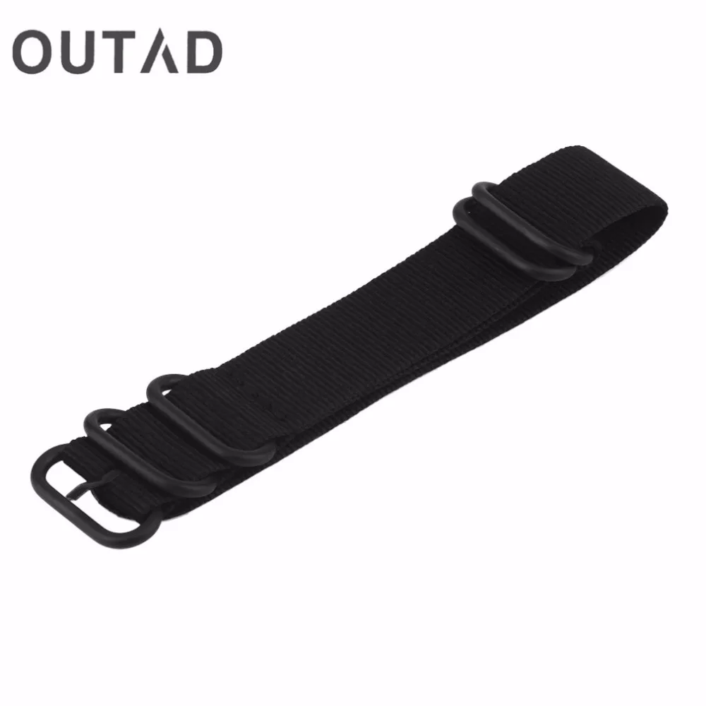 

Watchbands Professional Replacemnet 24MM Black Nylon Watch Band Strap Durable Weave Strap Band Suitable For Suunto Core