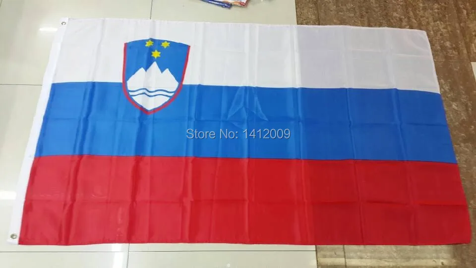 Free Shipping 120*180cm Hanging Slovenia National Flag Office/Activity/parade/Festival/Home Decoration 2014 New fashion | Дом и сад
