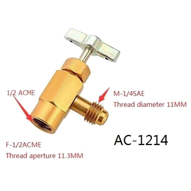A/C R134A хладагент перезарядка шланг датчик низкого давления легко открывалка автомобильный Кондиционер порт можно кран клапан бутылка адаптер R134