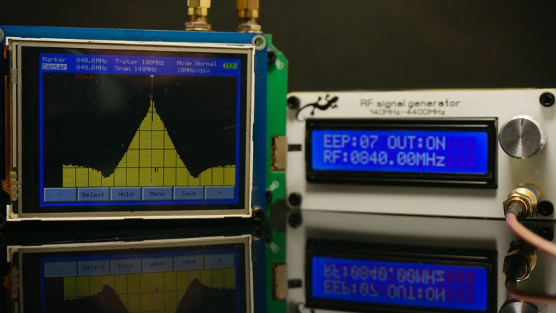 140 МГц до 4400 МГц RF генератор сигналов источник сигнала цифровой lcd+ литиевая батарея+ антенна