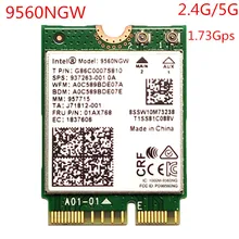 Двухдиапазонный беспроводной AC 9560NGW 802.11ac NGFF ключ E 2,4G/5G 2x2 WiFi карта Bluetooth 5 для 937265-001 01AX770