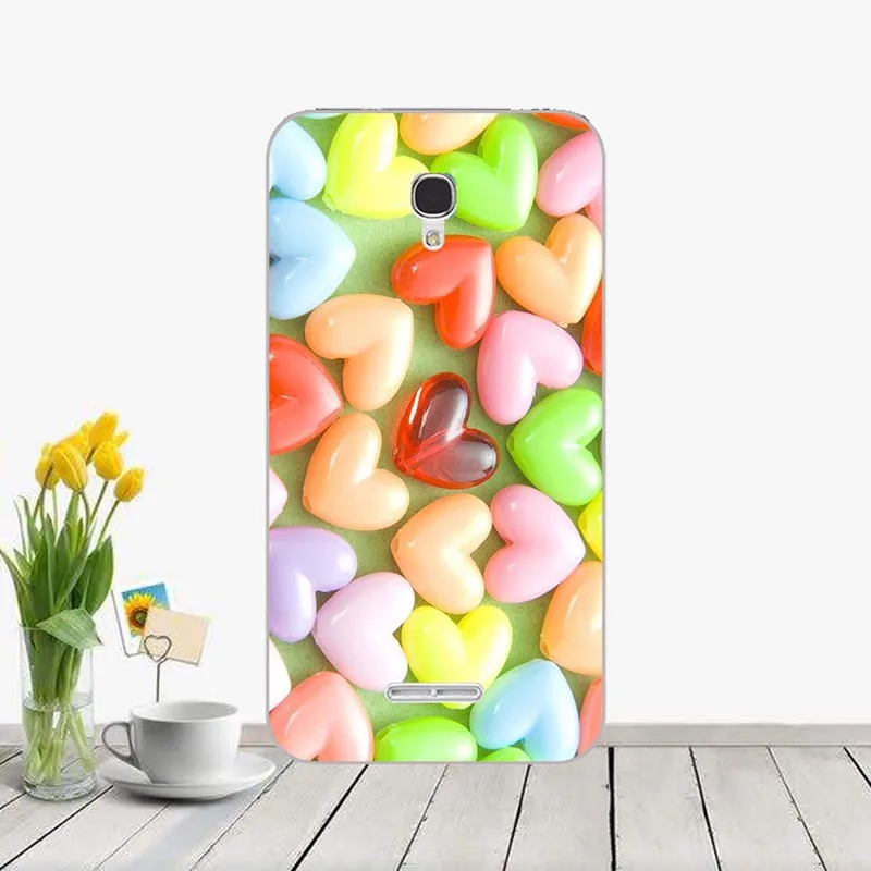 Чехол с рисунком для Alcatel One Touch Pop 4 5 0 5051 5051D 5051J разноцветный чехол сотового