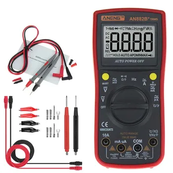 

ANENG AN882B+ TRUE-RMS Digital Multimeter 6000 Counts Auto-Ranging AV DC LCR Voltage Meter Tester Universal Meter HR