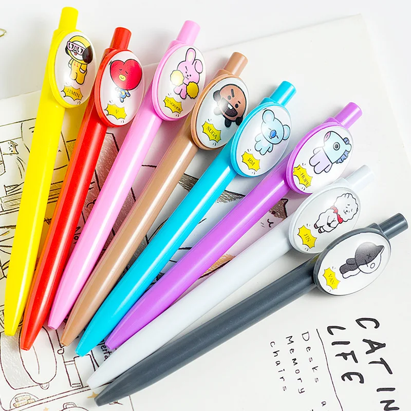 

1 Pcs Cartoon Gel Pen 0.5mm Black Signature Pen Escolar Stationery Ballpoint Pen Kawaii Child Gift Ideas School Office Supplies