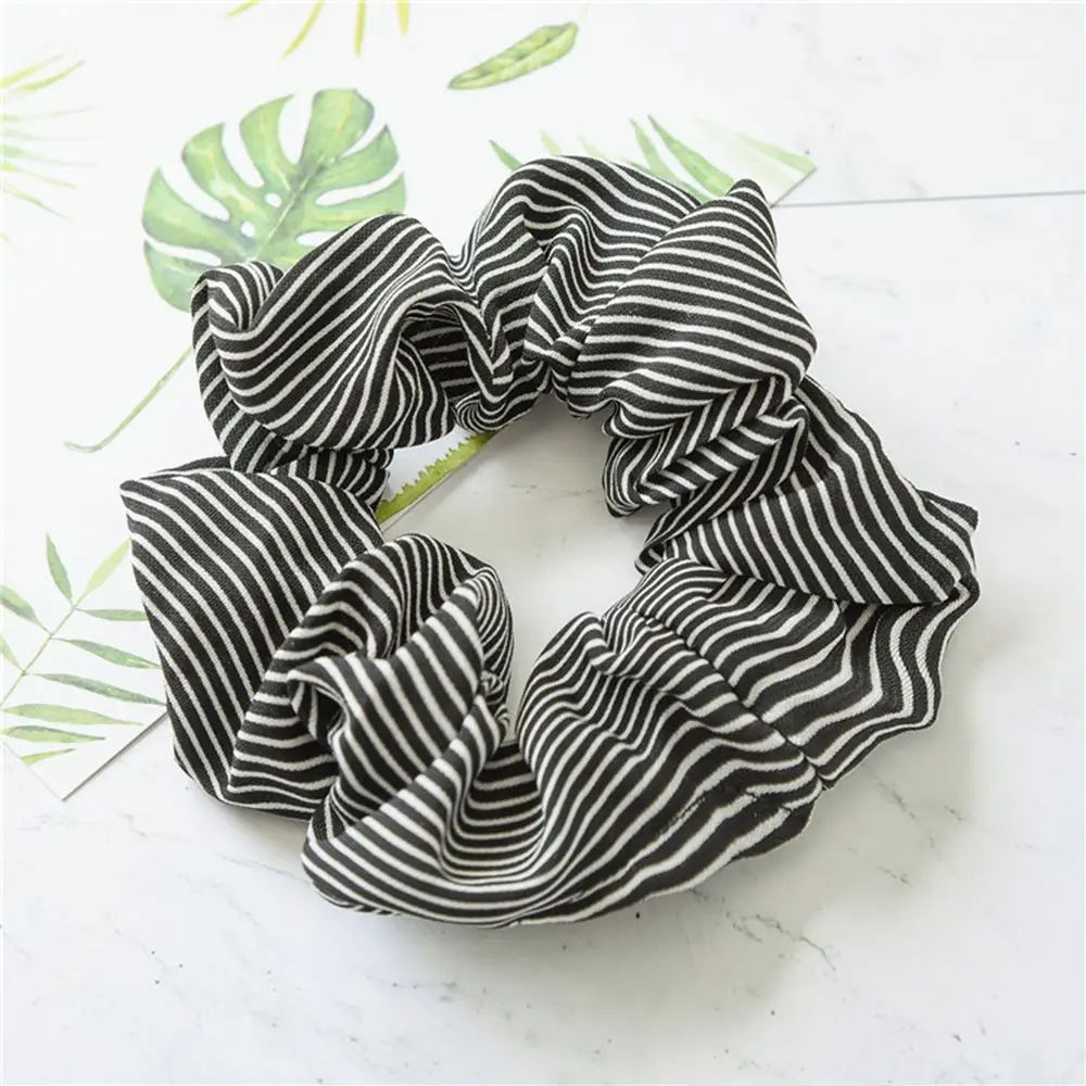 1PC Fashion Elasticity Scrunchie Ponytail Holder Hairband Hair Rope Tie Stipe Floral Hair Styling Tools For Women Girls
