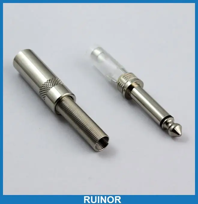 

20 PCS x 6.35mm 1/4 inch MONO TS Metal Plug 1/4 inch Jacks