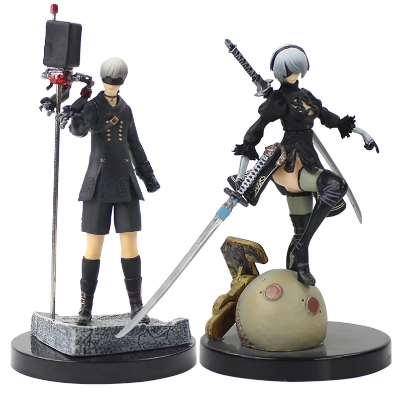 

14cm Anime NieR Automata 2B YoRHa No.2 Type B 2B No.9 Type S 9S Cartoon Ps4 Game PVC Action Figure Model Collectible Toy Doll
