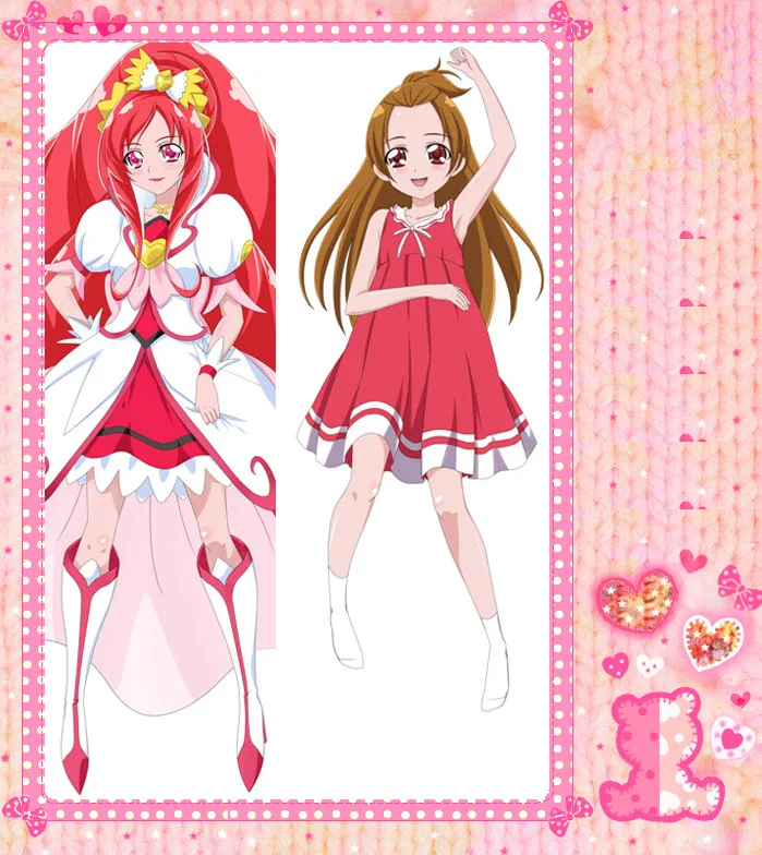 Anime Cartoon Pretty Cute Double Bolster Hugging Pillow Case Pillow