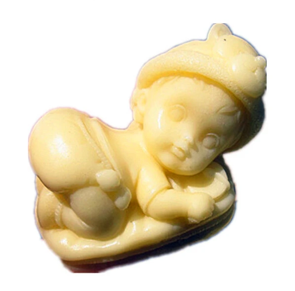 Sleeping Baby Table Tennis Racket Modelling Fondant Silicon Mold