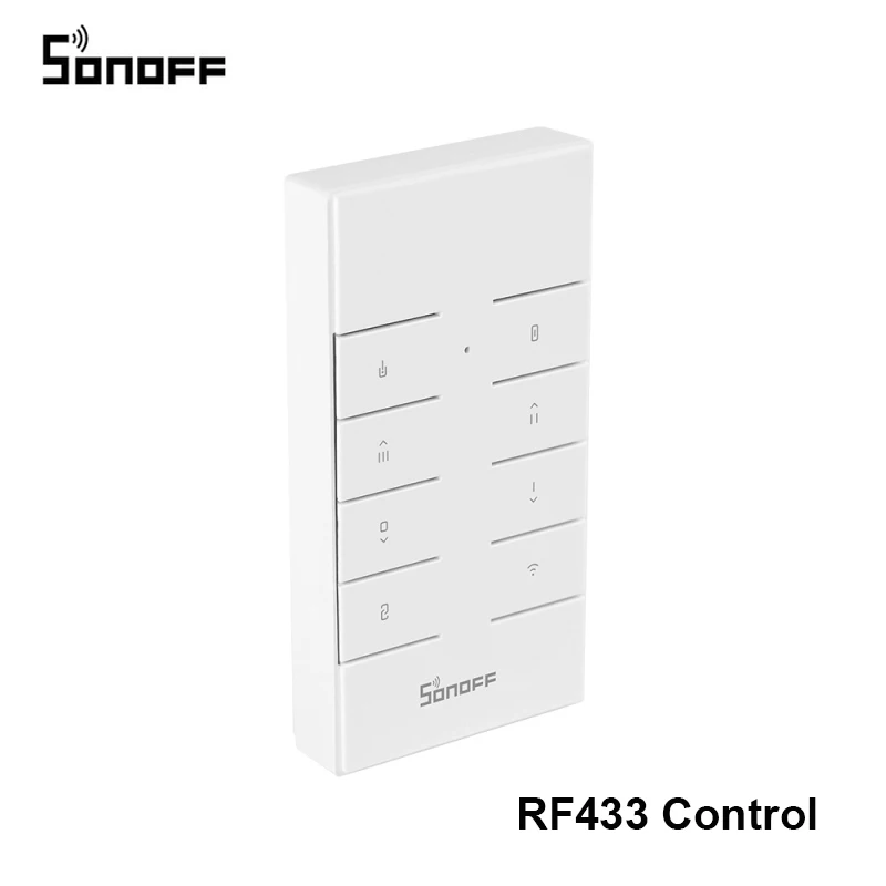 SONOFF RM433 8 клавиш многоцелевой на заказ 433 МГц RF пульт дистанционного управления работает с SONOFF RF/Slampher/4CH Pro/TX Series/RF мост - Цвет: RF433 Control