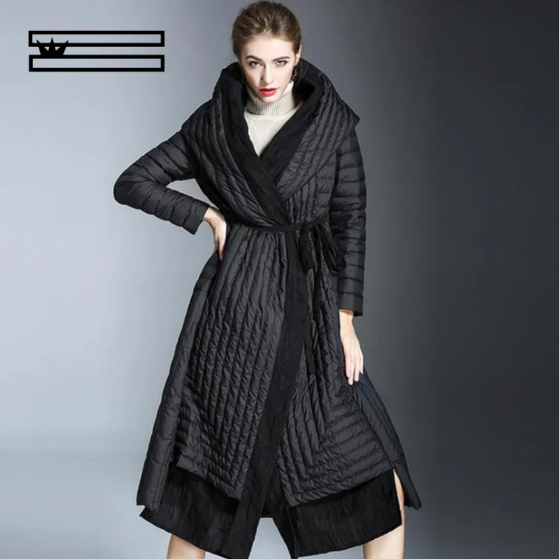 Femmes 2018 À Mince Marque Outwear Ultra Parka Le Vers Manteau Bas Nouvelle Canard Capuchon Chapeau Long Hiver Hei Veste léger Blanc SWqtWn8xX