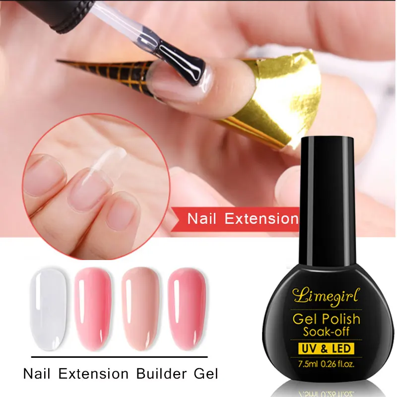 

7.5ml Acrylic Builder Gel Polygel Quick Building Nail Gel Fast Tips Finger Extension Glue Nail Art UV Builder Nail Gel Lacquer