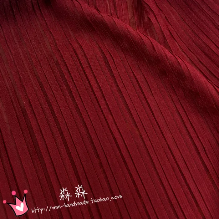 1 шт многоцветная плиссированная шифоновая ткань плиссированная ткань сплошной цвет для органного платья юбка измельченная(плиссированные 0,5 м