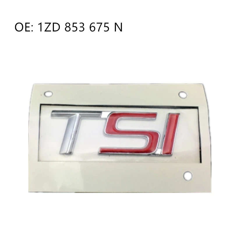 Новая наклейка для машины 3D ABS наклейка логотип для Skoda Octavia TSI 1ZD 853 675 P 1ZD 853 675 N 1ZD85367N 1ZD853675P Стайлинг автомобиля - Название цвета: SI red