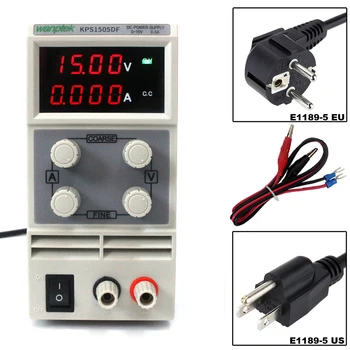 

KPS1505DF Mini Adjustable Digital DC Power Supply 0-150V 0-5A Laboratory Switching DC Power Supply 0.01V 0.00A 4 Digit