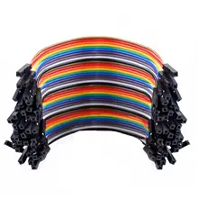 5X40 шт 10 см Женский и Женский Dupont провод Соединительный кабель для Arduino Макет