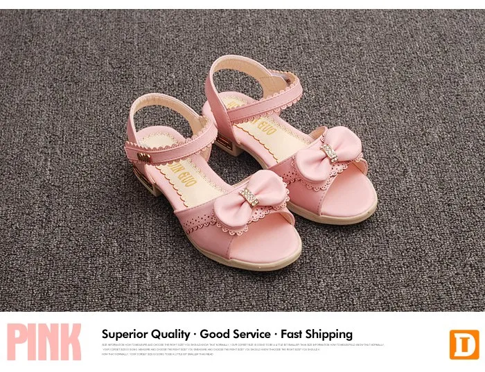 Rhinestone Princesse Girls Leather Sandals Summer Fashion Dancing Flower Diamond Bowknot Sandal Elsa Shoes Ninas Chaussure Fille 444 (5)