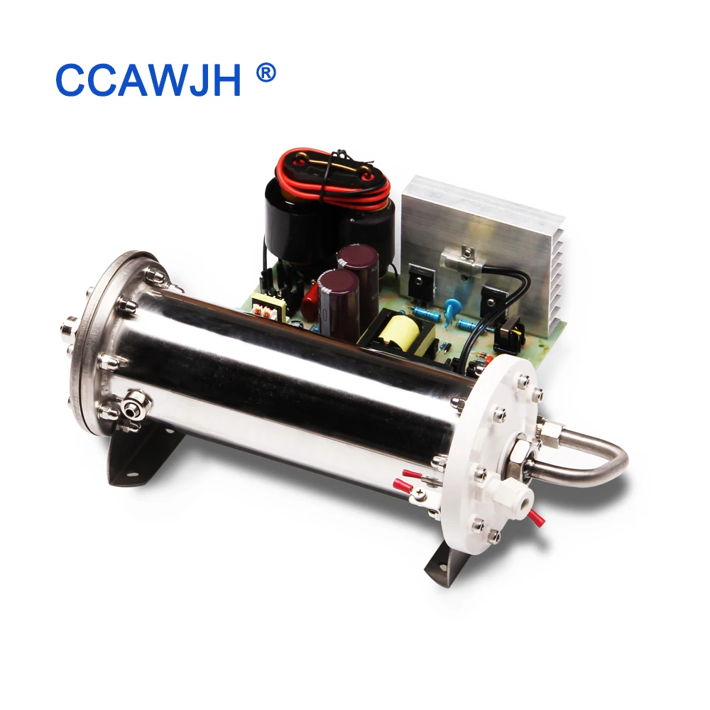 

Super! 30G/H Enamel Tube Ozone Generator For Industry Water & Air Sterilization Internal & External Electrodes Water Cooled + FS