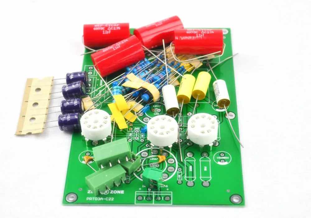 PRT 03A Hifi Stereo Tube preamp kit base on C22 preamplifier Circuit