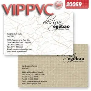 

One faced Pvc white plastic business card template a2069 for name card 0.38mm