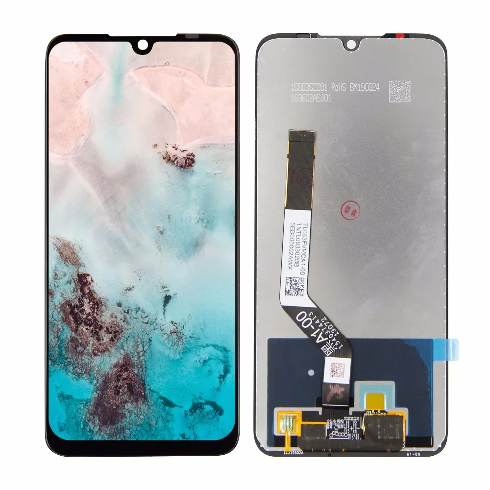 

For 6.3" Xiaomi Redmi Note 7 LCD Display Digitizer Screen Touch Panel Glass Sensor Assembly + Frame Free Tools