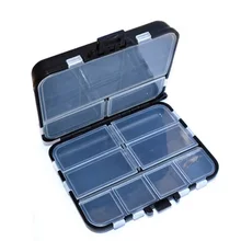 1 шт. мини-коробка для рыболовных снастей Пластиковые 12 см* 9,5 см* 3 см многофункциональные рыболовные Соблазнительные аксессуары съемная коробка