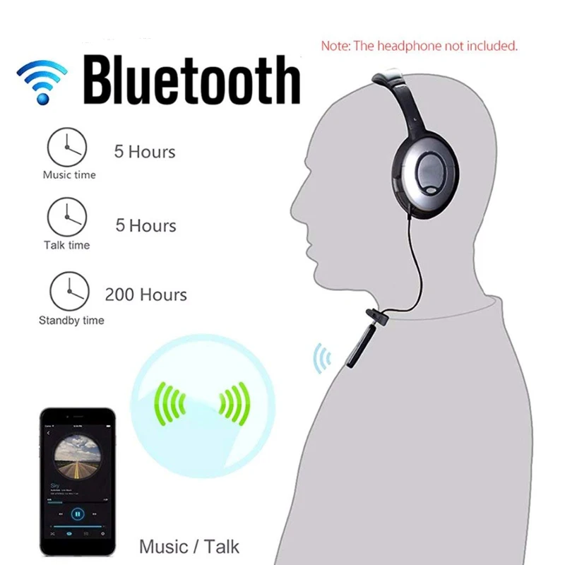 SHELKEE Audio cable Bluetooth 4 1 Wireless Adapter Cable For Bose QuietComfort35 QC35 QC25 OE2 OE2i AE2 headphon