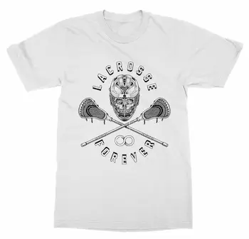 Prezzo 2019 Fresco Lacrosse Del Cranio T-Shirt Tacchetti Turf Piega Obiettivo Palla Bastone Di Gioco Dello Schermo Di Sport Tiro Unisex Tee