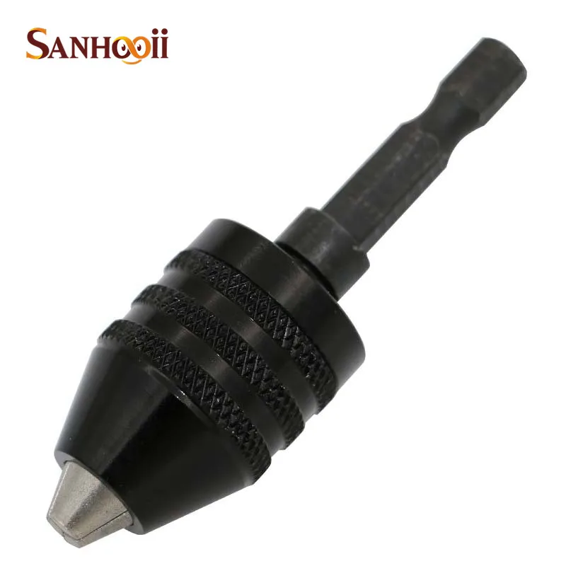 Electric Drill Bit Clip 6mm Hex Shank Clamping Range 0.3-6.5mm Screwdriver Drill Grinder Converter