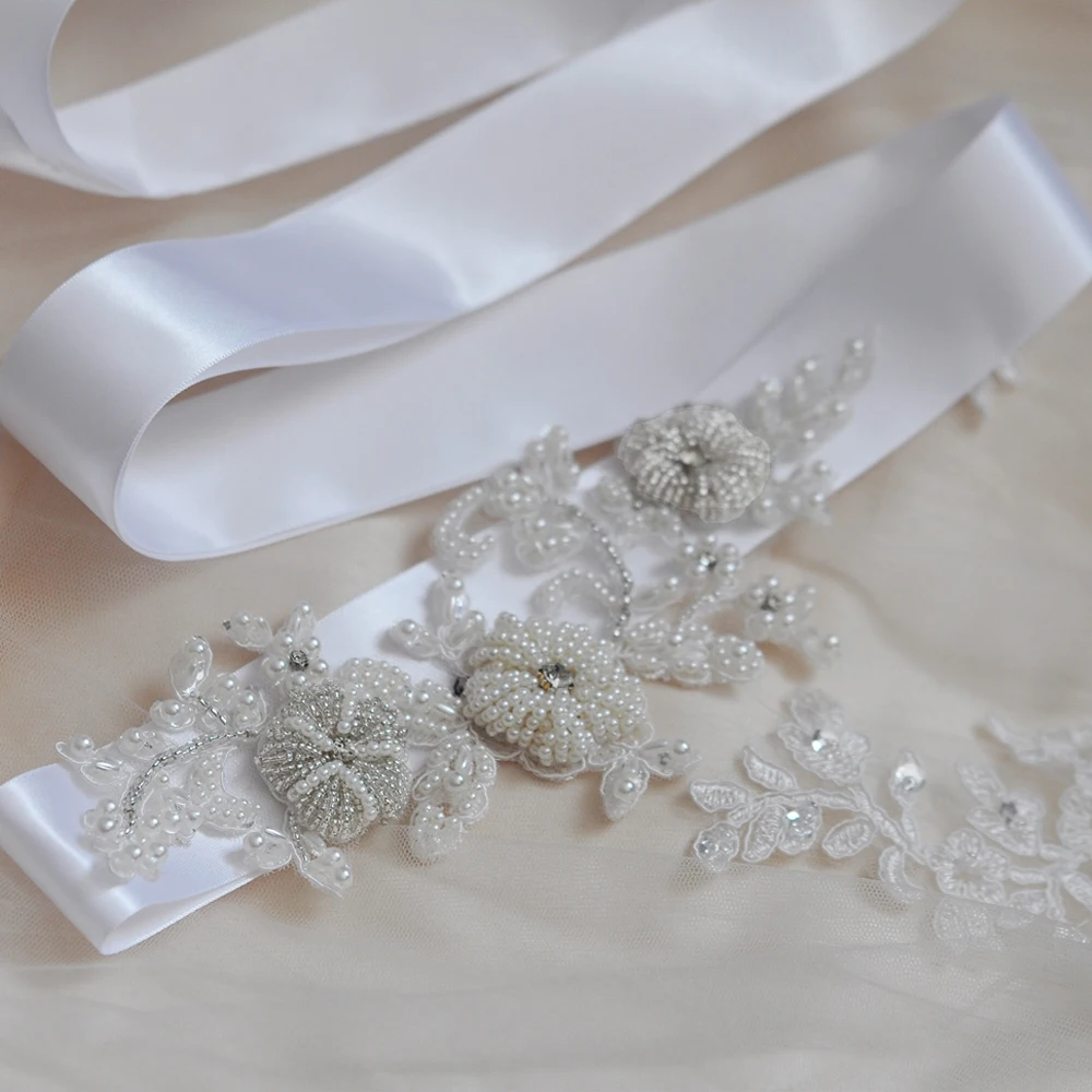 TOPQUEEN S324 Бесплатная доставка бисером жемчуг Свадебные ремни свадебные пояса для выпускного платья, вышитый бисером пояс Невеста свадебные