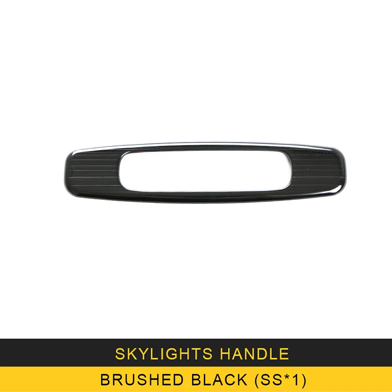 Skylight Ручка Наклейка аксессуары для Toyota Camry XV70 авто - Название цвета: Brushed black X2