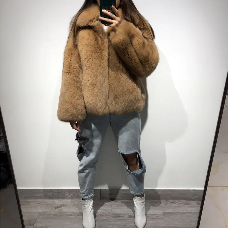 

women natural fur jacket ladies real fur jacket fox fur coat
