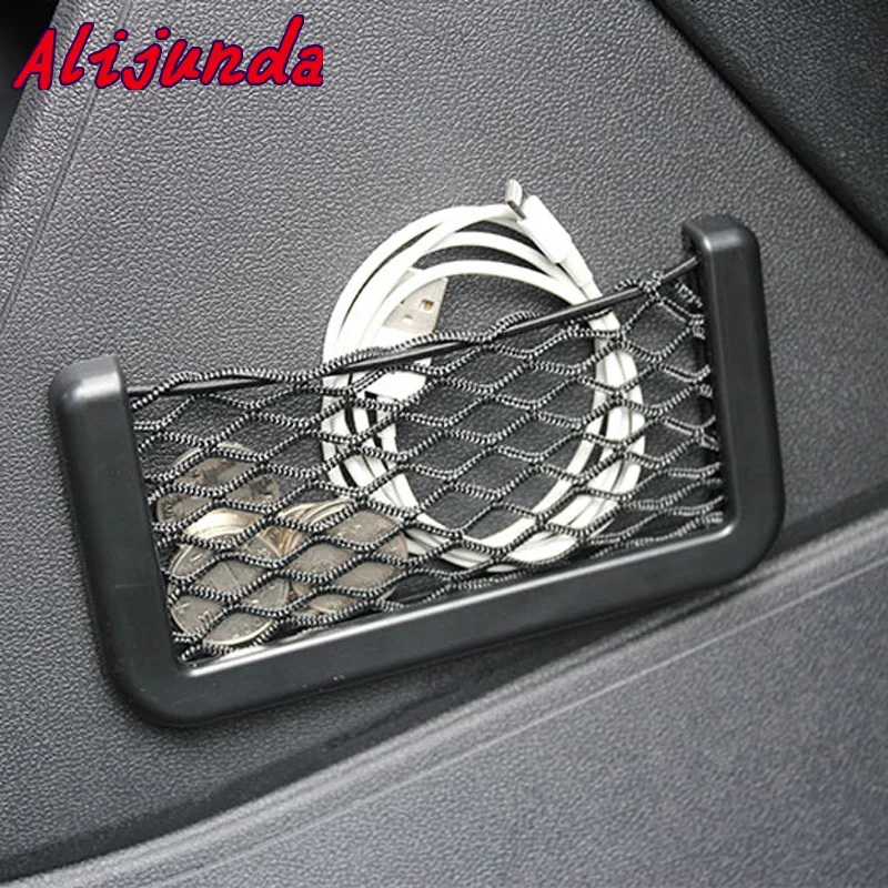 Car Storage Net Automotive Pocket Organizer Bag For Volkswagen POLO Tiguan Passat Golf Scirocco Jetta Lavida Touareg Touran CC | Автомобили