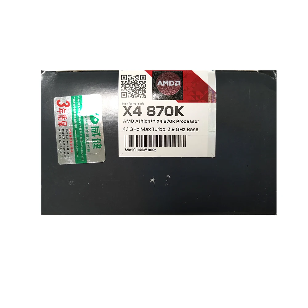 AMD Athlon X4 870 K X FM2 + Quad Core Процессор 100% работает должным образом настольный процессор