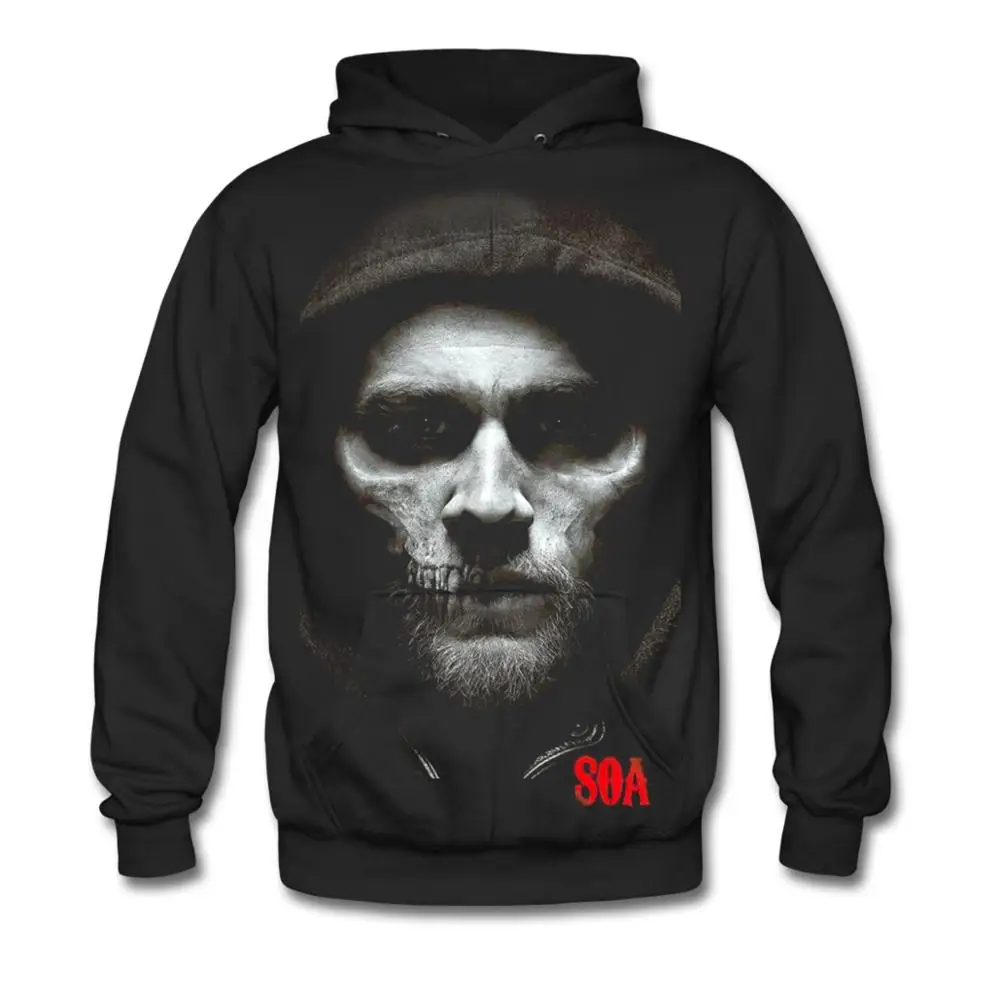 

Spiral Mens - Jax Skull - Sons of Anarchy Hoody Black