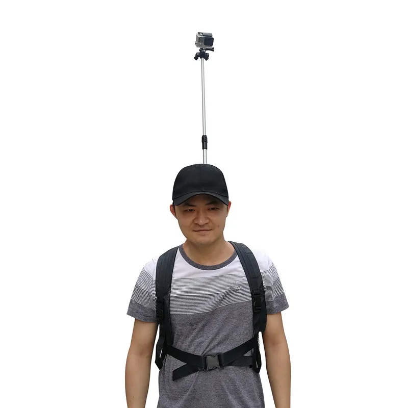 3rd Person View Mount-носимый рюкзак Handsfree Body-Mount POV camera Selfie Stick Pole для Gopro Action camera